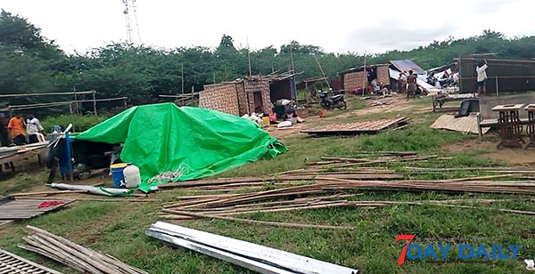 ဧရာ၀တီျမစ္ေရ တက္ေန၍ မင္းဘူးေဒသခံမ်ား အလ်င္အျမန္ေျပာင္းေရႊ႕ေနရ